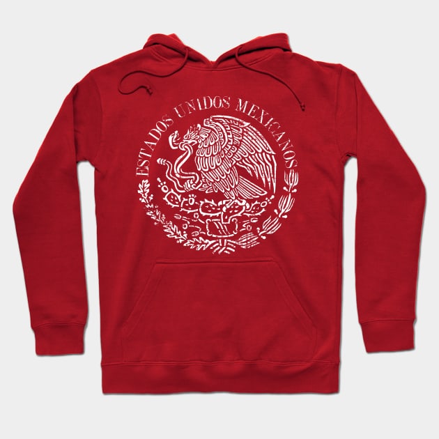 Estados Unidos Mexicanos - Mexican Coat of arms - Grunge design Hoodie by verde